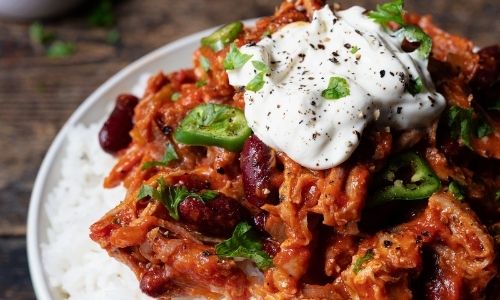 Slow Cooker Pulled Pork Chilli